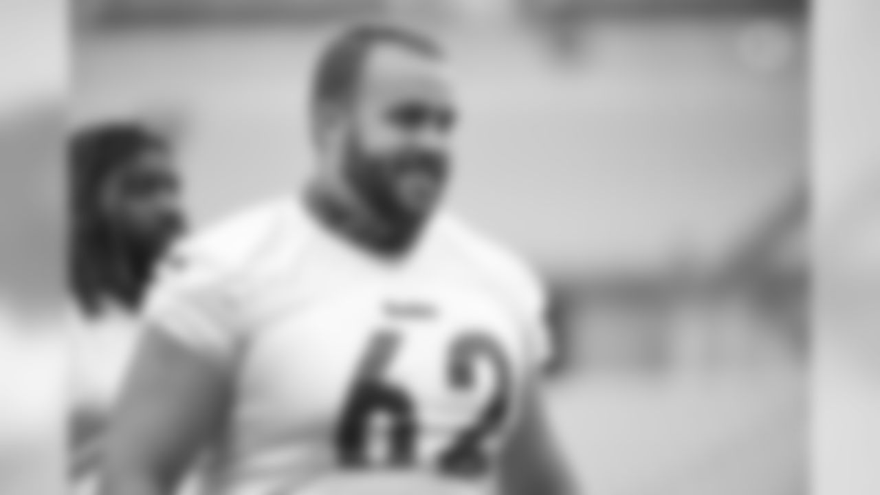 Pittsburgh Steelers guard Christian Montano (62) trains at Heinz Field during the Steelers 2020 Training Camp, Thursday, July 30, 2020 in Pittsburgh, PA. (Karl Roser / Pittsburgh Steelers)