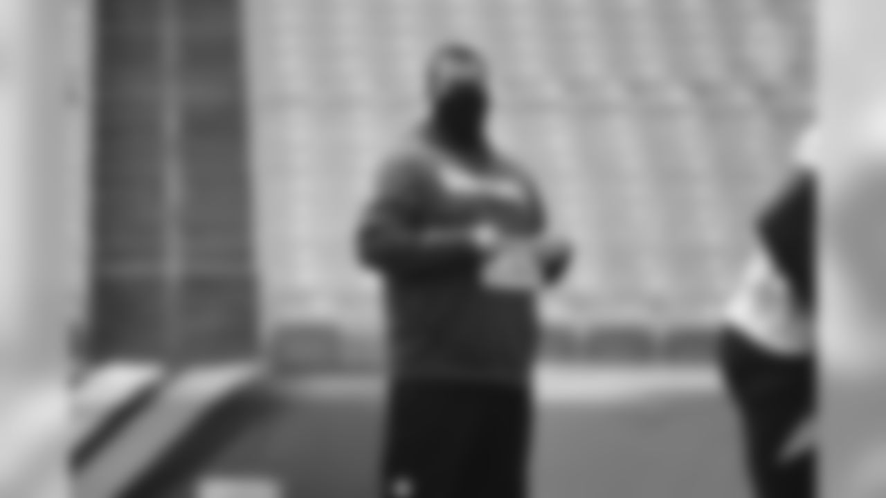 Pittsburgh Steelers offensive line coach Shaun Sarrett at Heinz Field during the Steelers 2020 Training Camp, Friday, Aug. 7, 2020 in Pittsburgh, PA. (Karl Roser \ Pittsburgh Steelers)