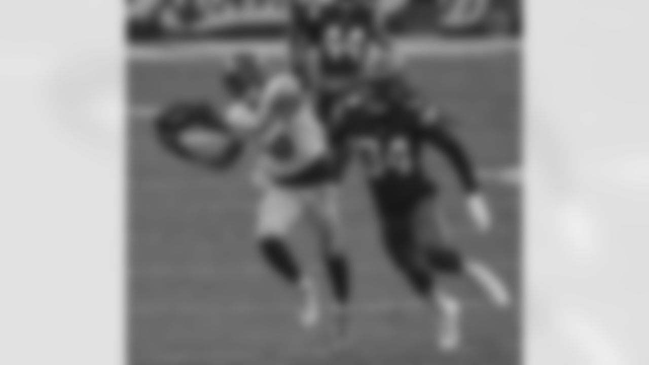 Pittsburgh Steelers wide receiver Diontae Johnson (18) during a regular season game between the Pittsburgh Steelers and the Cleveland Browns, Sunday, Jan. 3, 2021 in Cleveland, OH. The Browns beat the Steelers 24-22. (Caitlyn Epes / Pittsburgh Steelers)