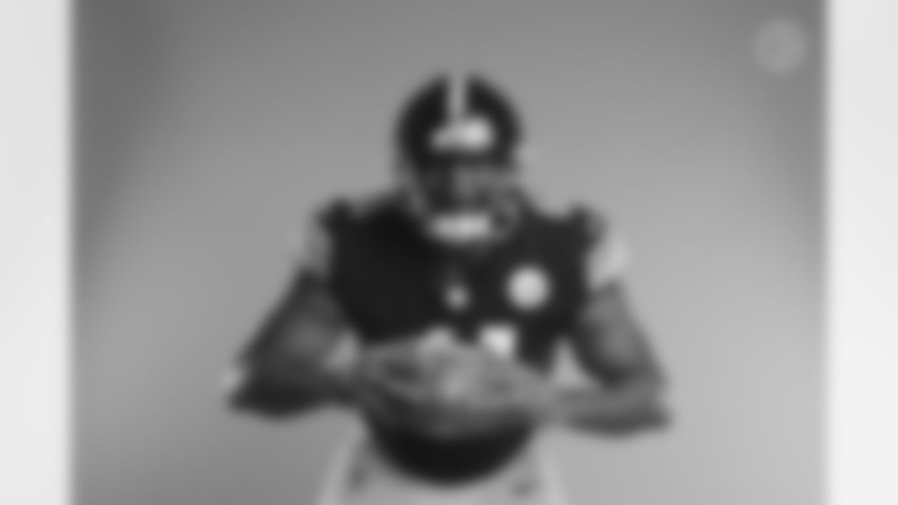 Pittsburgh Steelers defensive end T.J. Carter (61) poses for a photo during the Steelers 2021 media day, Friday, July 23, 2021 in Pittsburgh, PA. (Karl Roser / Pittsburgh Steelers)