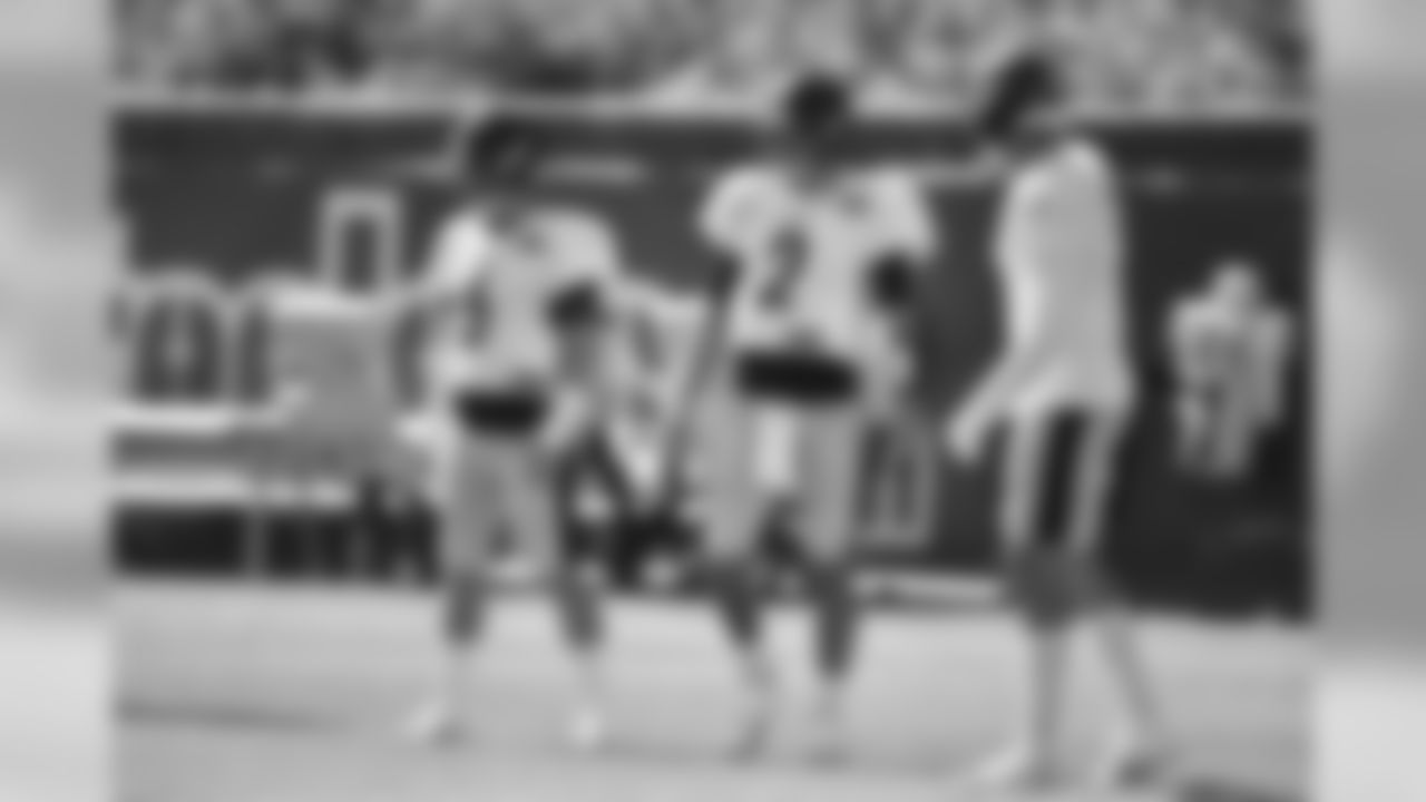 Devlin Hodges, Mason Rudolph and Paxton Lynch