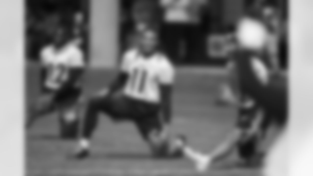 Pittsburgh Steelers wide receiver Chase Claypool (11) participates in the Organized Team Activities (OTAs), Tuesday May 24, 2022 at the UPMC Rooney Sports Complex. (Karl Roser / Pittsburgh Steelers)