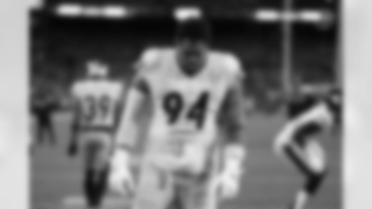 Pittsburgh Steelers defensive end Tyson Alualu (94) during a regular season game between the Pittsburgh Steelers and the Cleveland Browns, Thursday, Sept. 22, 2022 in Cleveland, OH. (Karl Roser / Pittsburgh Steelers)