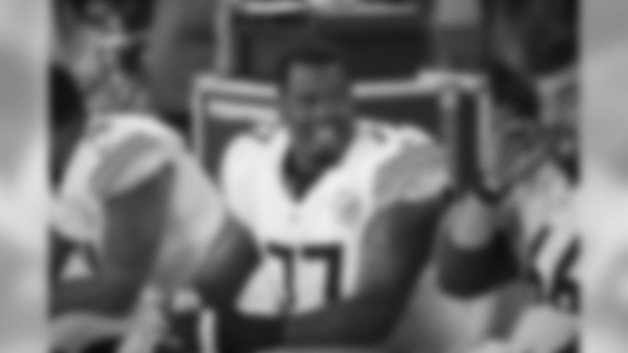 Marcus Gilbert on the bench.