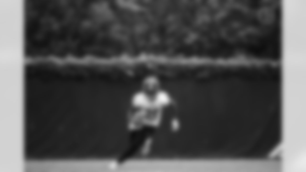 Pittsburgh Steelers running back Kalen Ballage (29) participates in the Organized Team Activities (OTAs), Wednesday June 2, 2021 at the UPMC Rooney Sports Complex. (Karl Roser / Pittsburgh Steelers)