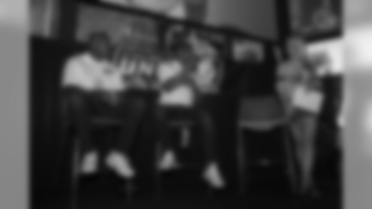 Steelers Nation Unite hosted a Road Warrior block party for fans at Tom's Watch Bar in Los Angeles, which featured appearances by Steelers Legends Dermontti Dawson and Rod Woodson.