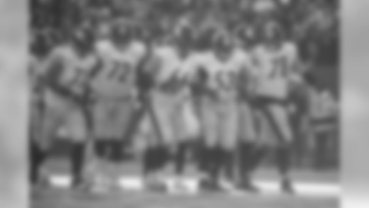 Matt Feiler, Zach Banner, David DeCastro, Maurkice Pouncey and Alejandro Villanueva