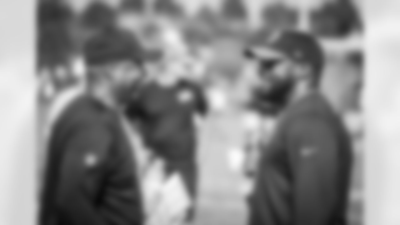 Coach Jim Caldwell and Coach Mike Tomlin