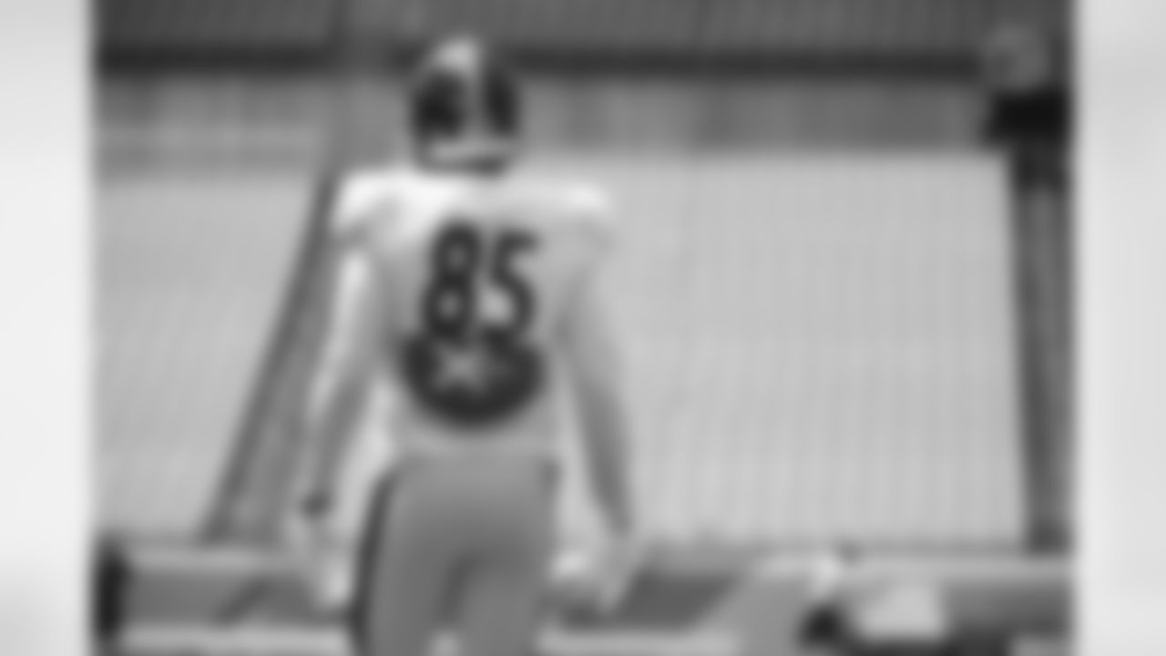 Pittsburgh Steelers tight end Eric Ebron (85) trains at Heinz Field during the Steelers 2020 Training Camp, Monday, Aug. 24, 2020 in Pittsburgh, PA. (Karl Roser / Pittsburgh Steelers)