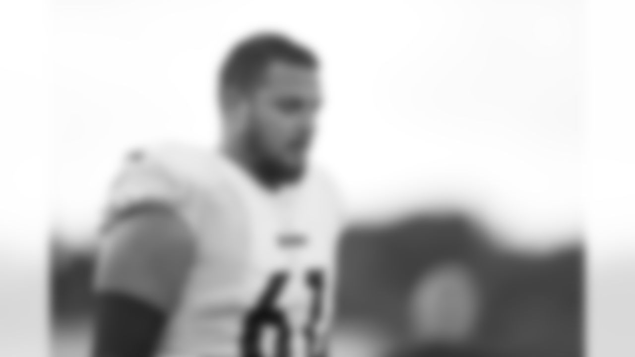 Pittsburgh Steelers center Mason Cole (61) trains at Latrobe Memorial Stadium during the 2022 Steelers Training Camp on Monday, Aug. 8, 2022 in Latrobe, PA. (Karl Roser / Pittsburgh Steelers)