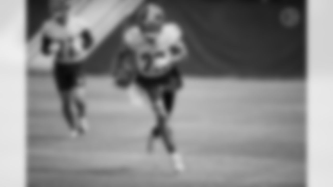 Pittsburgh Steelers cornerback Joe Haden (23) during practice at the UPMC Rooney Sports Complex preparing for a Week 2 matchup against the Las Vegas Raiders, Thursday, Sept. 16, 2021 in Pittsburgh, PA. (Karl Roser / Pittsburgh Steelers)