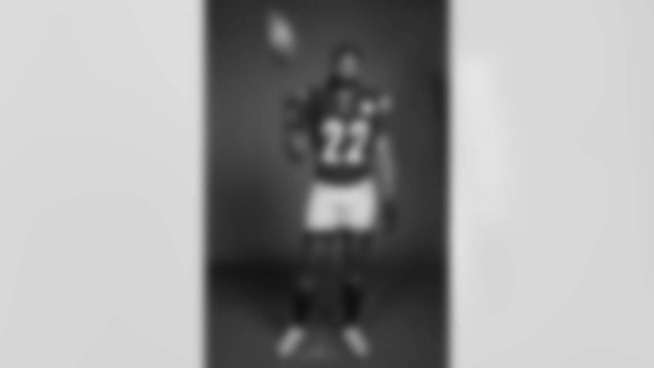 Pittsburgh Steelers running back Najee Harris (22) poses for a photo during the Pittsburgh Steelers 2022 media day, on Friday, July 29, 2022 in Latrobe, PA. (Abigail Dean / Pittsburgh Steelers)