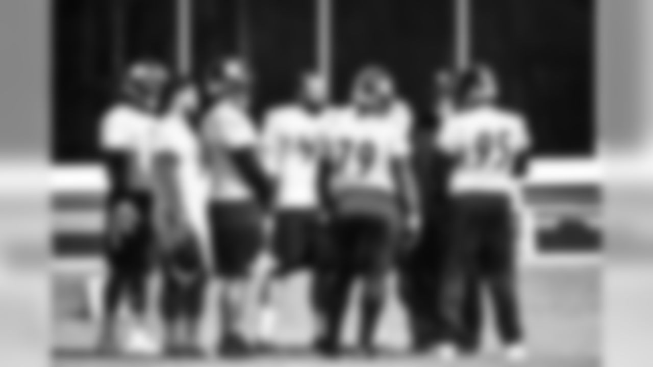 The Pittsburgh Steelers practice at the UPMC Rooney Sports Complex.