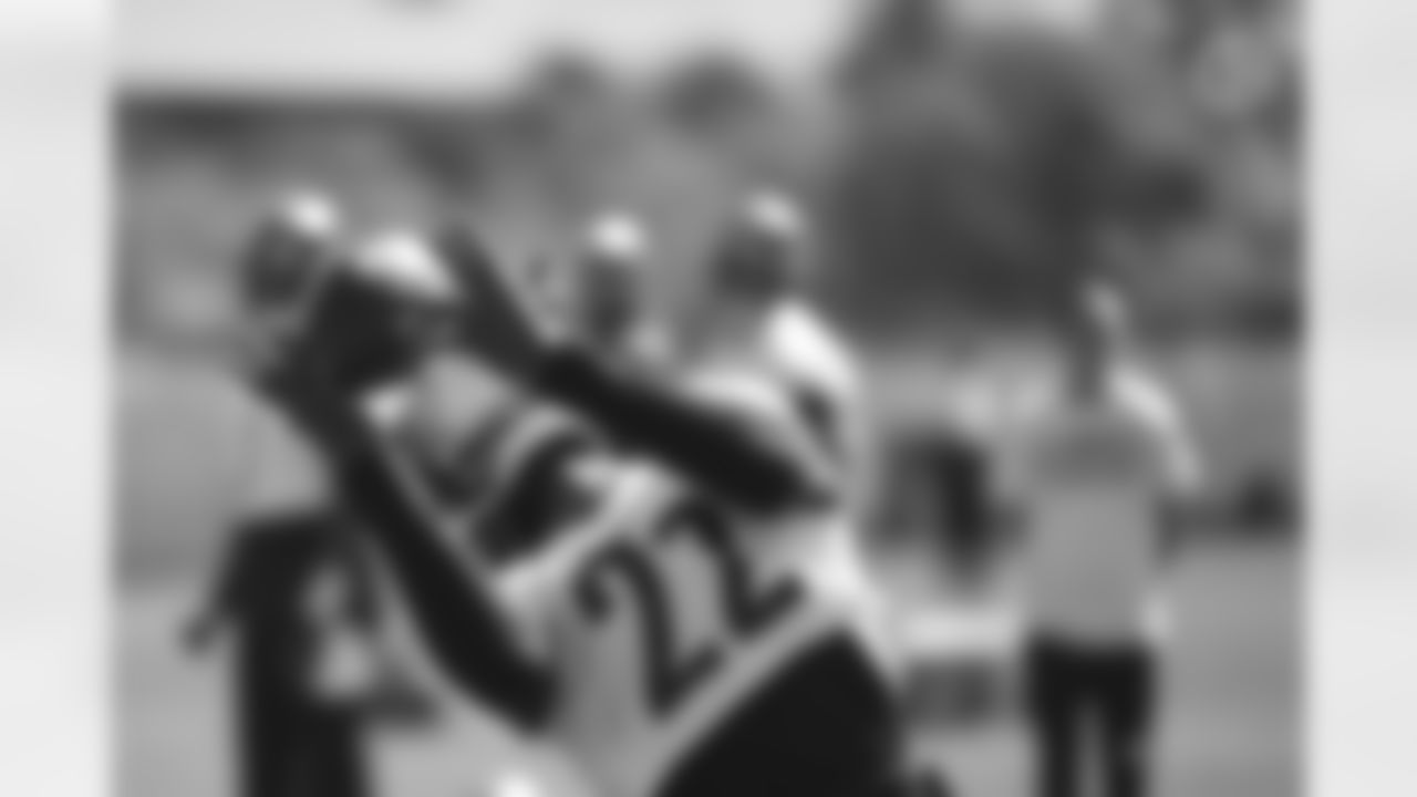 Pittsburgh Steelers running back Najee Harris (22) during practice at the UPMC Rooney Sports Complex preparing for a Week 4 matchup against the Green Bay Packers, Thursday, Sept. 30, 2021 in Pittsburgh, PA. (Caitlyn Epes / Pittsburgh Steelers)
