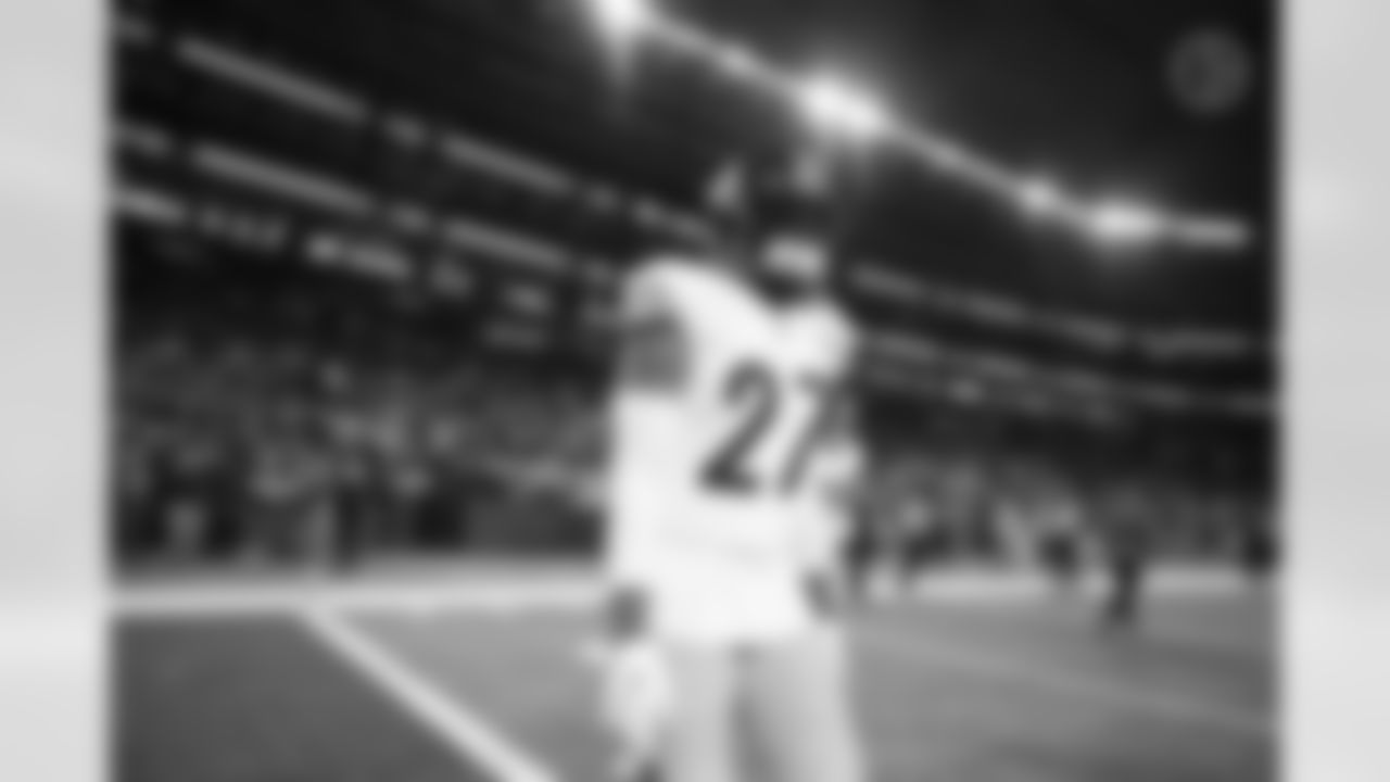 Pittsburgh Steelers linebacker Marcus Allen (27) during a regular season game between the Pittsburgh Steelers and the Minnesota Vikings, Thursday, Dec. 9, 2021 in Minneapolis, MN. The Vikings beat the Steelers 36-28. (Caitlyn Epes / Pittsburgh Steelers)
