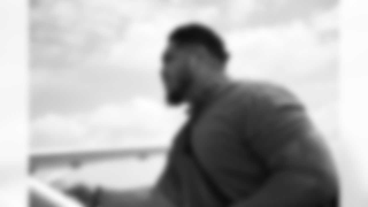 Pittsburgh Steelers nose tackle Tyson Alualu (94) travels to Charlotte for the Week 3 preseason matchup against the Carolina Panthers, Thursday, Aug. 26, 2021. (Karl Roser / Pittsburgh Steelers)