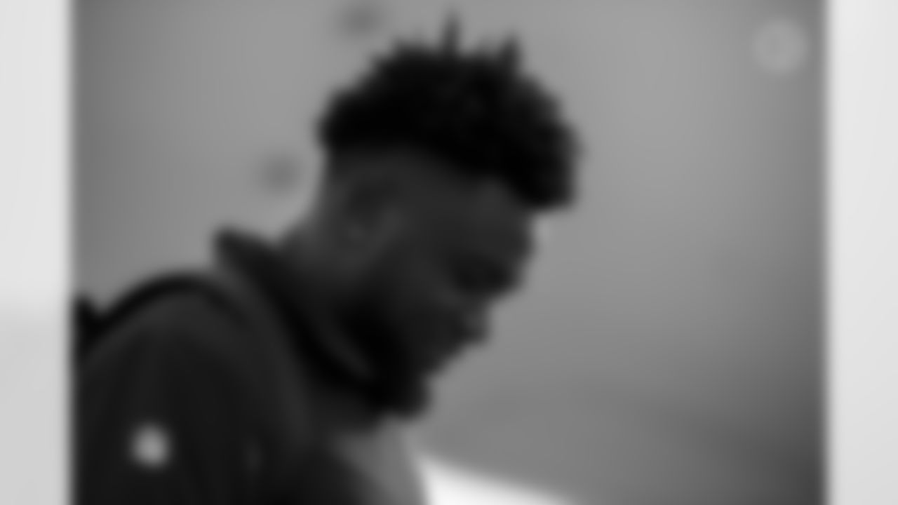 Pittsburgh Steelers safety Karl Joseph (8) travels to Los Angeles for the Week 11 matchup against the Los Angeles Chargers, Saturday, Nov. 20, 2021. (Karl Roser / Pittsburgh Steelers)