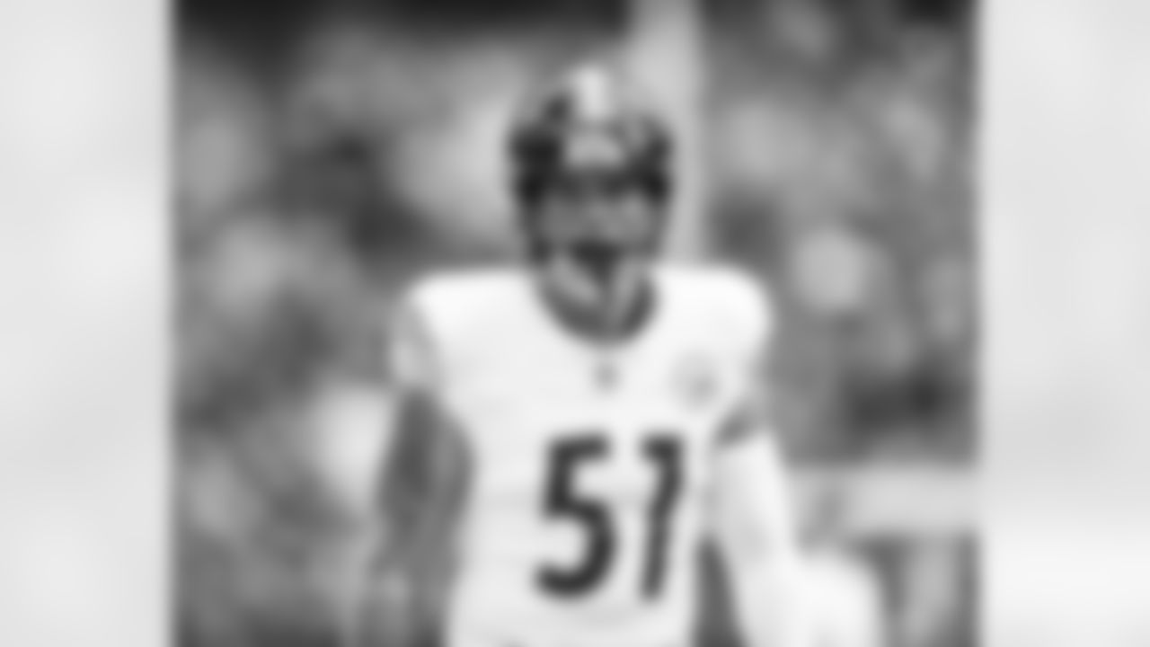 Pittsburgh Steelers linebacker Nick Herbig (51) prior to a regular season game between the Pittsburgh Steelers and the Houston Texans, Sunday, Oct. 1, 2023 in Houston, TX. (Karl Roser / Pittsburgh Steelers)