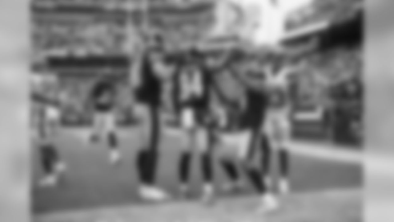 Antonio Brown, Jesse James, and JuJu Smith-Schuster