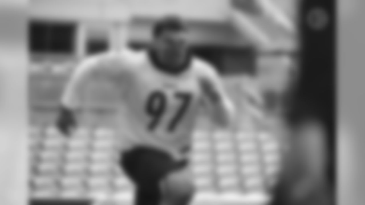 Pittsburgh Steelers defensive tackle Cameron Heyward (97) trains at Heinz Field during the Steelers 2020 Training Camp, Monday, Aug. 3, 2020 in Pittsburgh, PA. (Karl Roser / Pittsburgh Steelers)