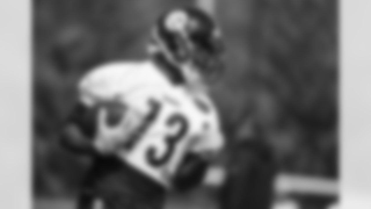 The Pittsburgh Steelers rookies practice at the UPMC Rooney Sports Complex.