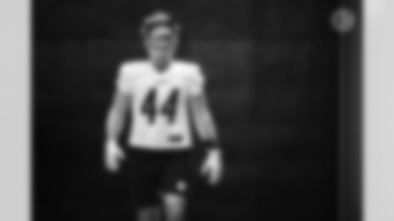Pittsburgh Steelers fullback Derek Watt (44) trains at Heinz Field during the 2021 Steelers Camp, Tuesday, July 27, 2021 in Pittsburgh, PA. (Karl Roser / Pittsburgh Steelers)