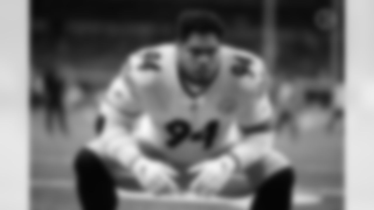 Pittsburgh Steelers defensive end Tyson Alualu (94) during a regular season game between the Pittsburgh Steelers and the Indianapolis Colts, Monday, Nov. 28, 2022 in Indianapolis, IN. (Jared Wickerham / Pittsburgh Steelers)