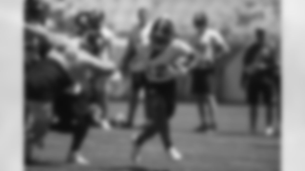 Pittsburgh Steelers running back Najee Harris (22) practices at Heinz Field during the 2021 Minicamp, Wednesday June 16, 2021. (Karl Roser / Pittsburgh Steelers)