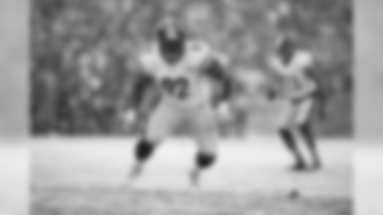 LB James Harrison leads the Steelers defense with 5 sacks and has recorded 33 total tackles (26 solo and 7 assists).