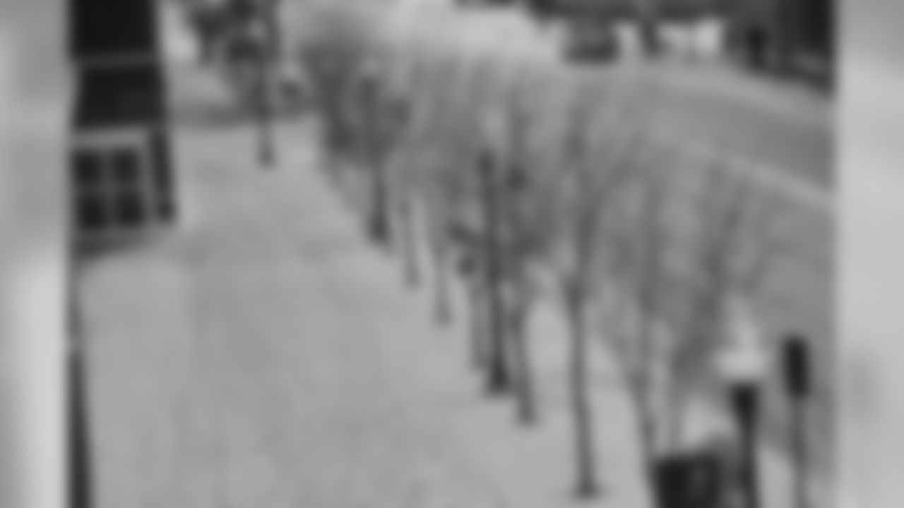 Snowy and cold day in Fort Worth