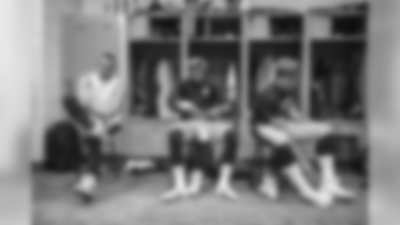 Ben Roethlisberger, Joshua Dobbs and Bart Houston