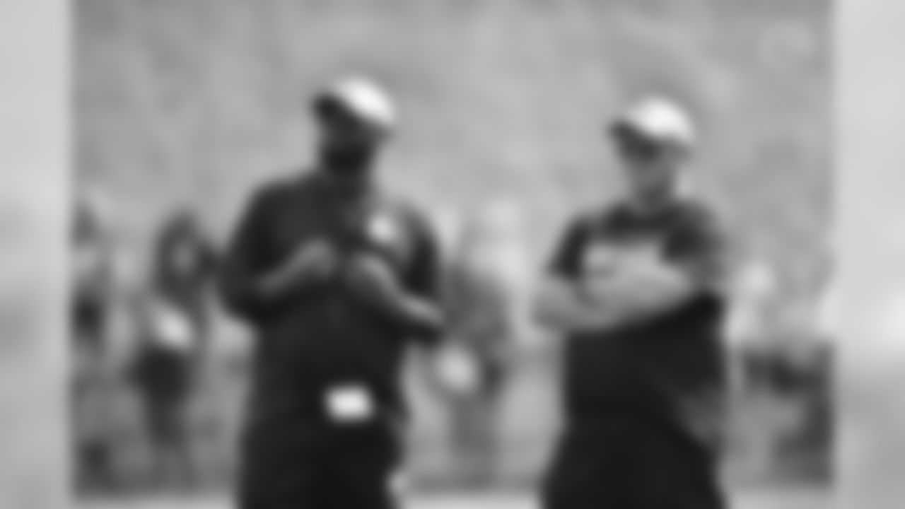 Head Coach Mike Tomlin and Kevin Colbert