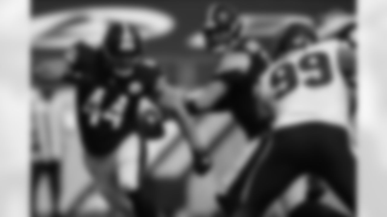 Pittsburgh Steelers fullback Derek Watt (44) during a regular season game between the Pittsburgh Steelers and the Houston Texans, Sunday, Sept. 27, 2020 in Pittsburgh, PA. The Steelers defeated the Texans 28-21. (Karl Roser / Pittsburgh Steelers)