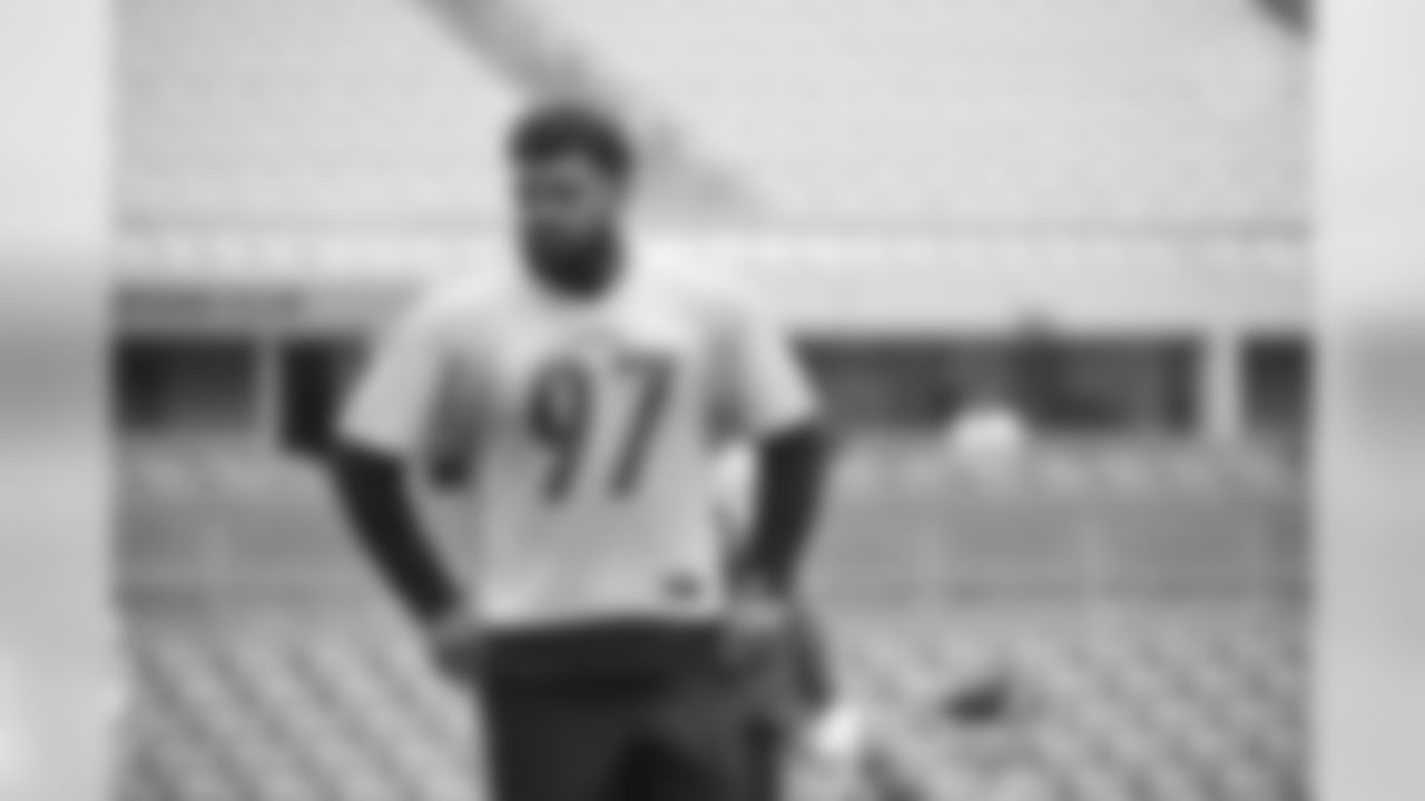 Pittsburgh Steelers defensive tackle Cameron Heyward (97) trains at Heinz Field during the Steelers 2020 Training Camp, Tuesday, Aug. 11, 2020 in Pittsburgh, PA. (Karl Roser / Pittsburgh Steelers)