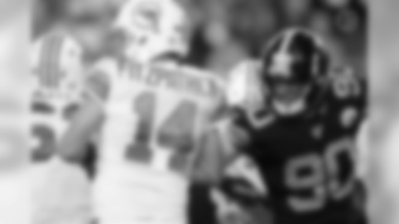 A 2019 regular season game between the Pittsburgh Steelers and the Miami Dolphins on Monday, October 28, 2019.