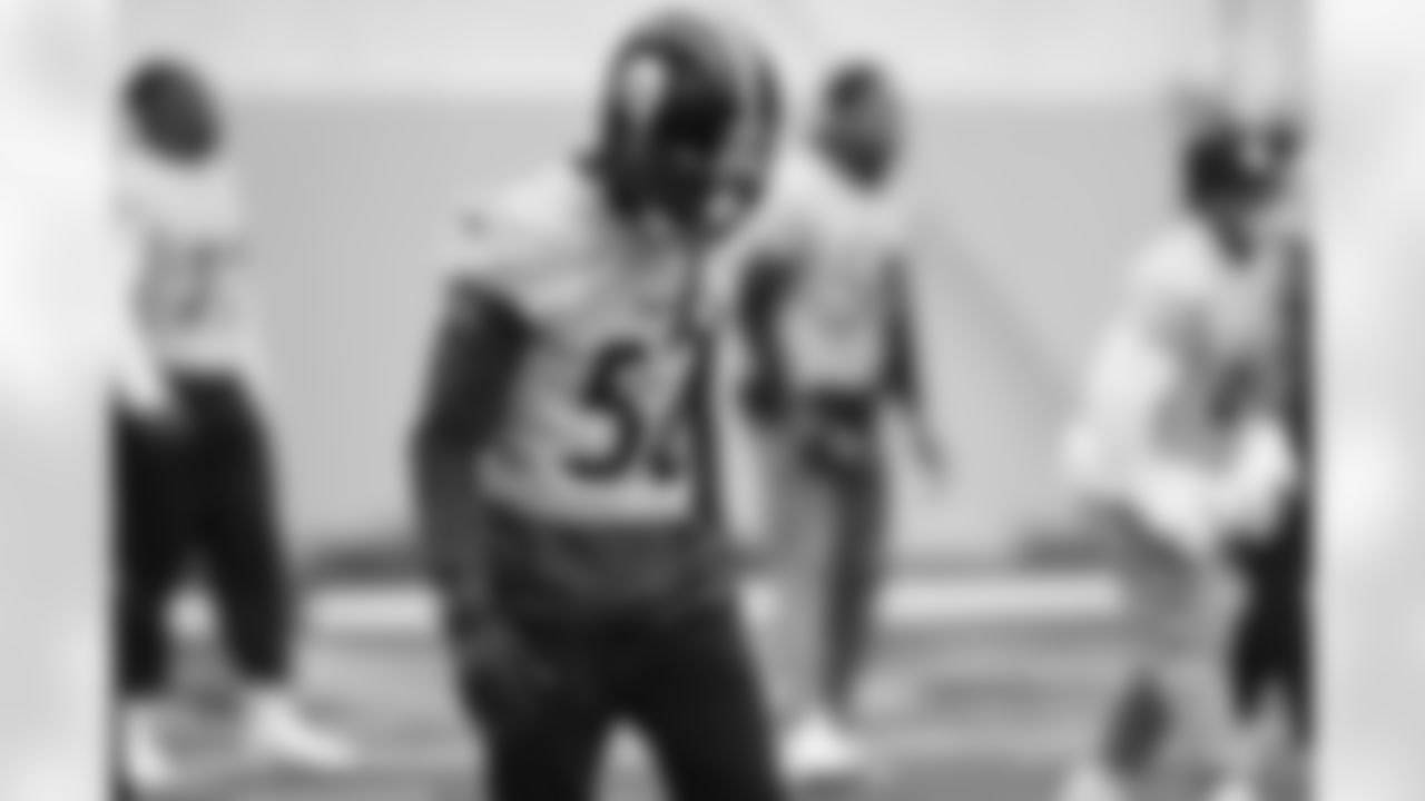 Pittsburgh Steelers cornerback Ahkello Witherspoon (25) during practice at the UPMC Rooney Sports Complex preparing for a Week 18 matchup against the Baltimore Ravens, Friday, Jan. 7, 2022 in Pittsburgh, PA. (Karl Roser / Pittsburgh Steelers)
