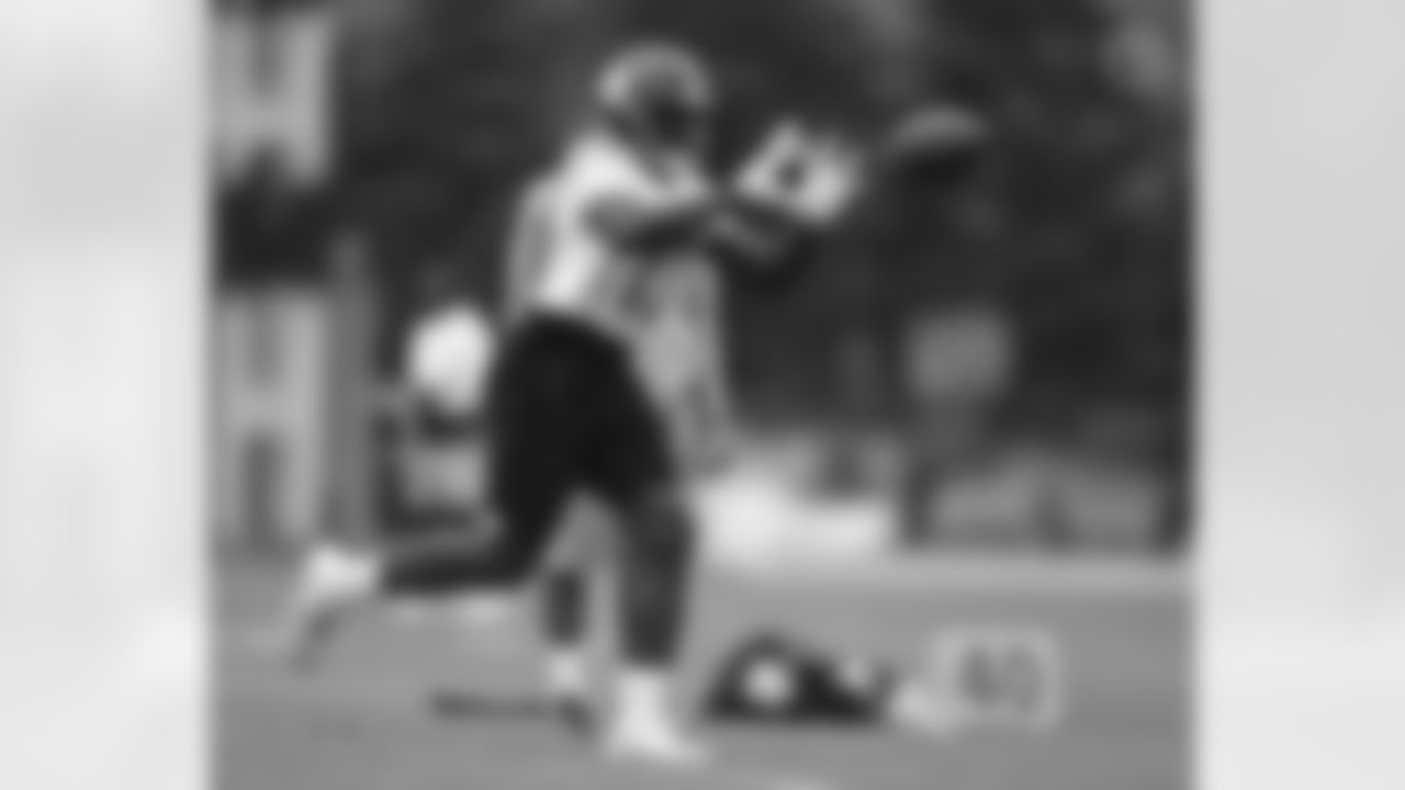 Pittsburgh Steelers wide receiver James Washington (13) participates in the Organized Team Activities (OTAs), Wednesday June 2, 2021 at the UPMC Rooney Sports Complex. (Karl Roser / Pittsburgh Steelers)