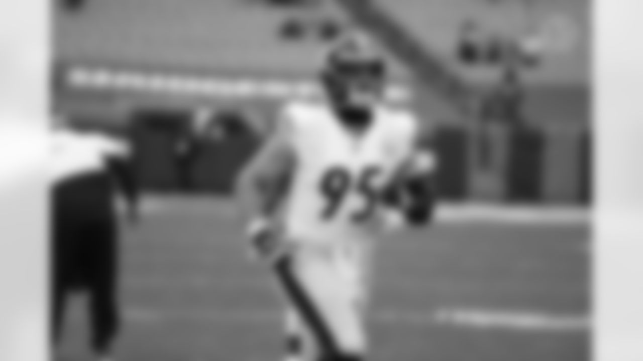 Pittsburgh Steelers nose tackle Chris Wormley (95) during a regular season game between the Pittsburgh Steelers and the Cleveland Browns, Sunday, Jan. 3, 2021 in Cleveland, OH. (Karl Roser / Pittsburgh Steelers)