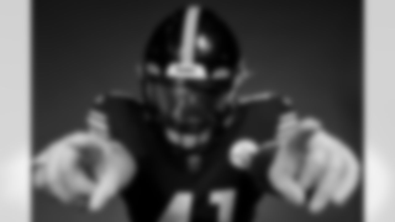 Pittsburgh Steelers linebacker Robert Spillane (41) poses for a photo during the Pittsburgh Steelers 2022 media day, on Friday, July 29, 2022 in Latrobe, PA. (Abigail Dean / Pittsburgh Steelers)