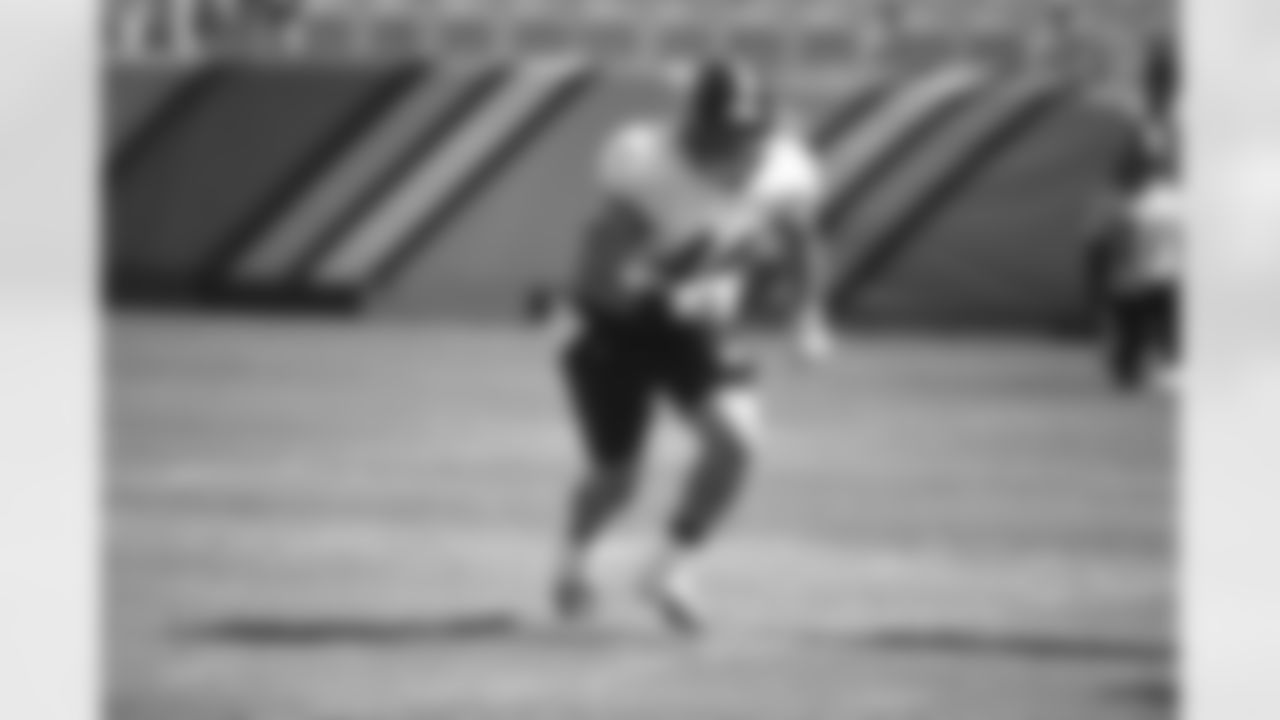 Pittsburgh Steelers fullback Derek Watt (44) trains at Heinz Field during the Steelers 2020 Training Camp, Friday, Sept. 4, 2020 in Pittsburgh, PA. (Karl Roser / Pittsburgh Steelers)