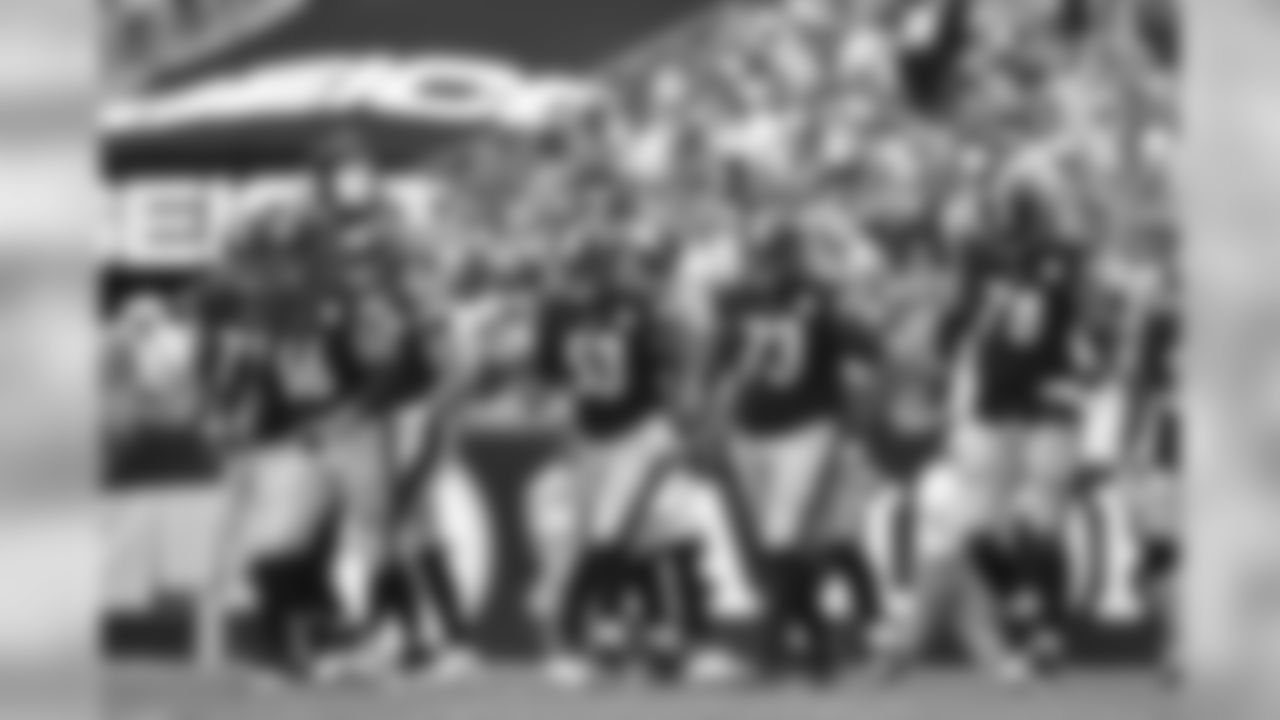 Matt Feiler, David DeCastro, Maurkice Pouncey, Ramon Foster and Alejandro Villanueva