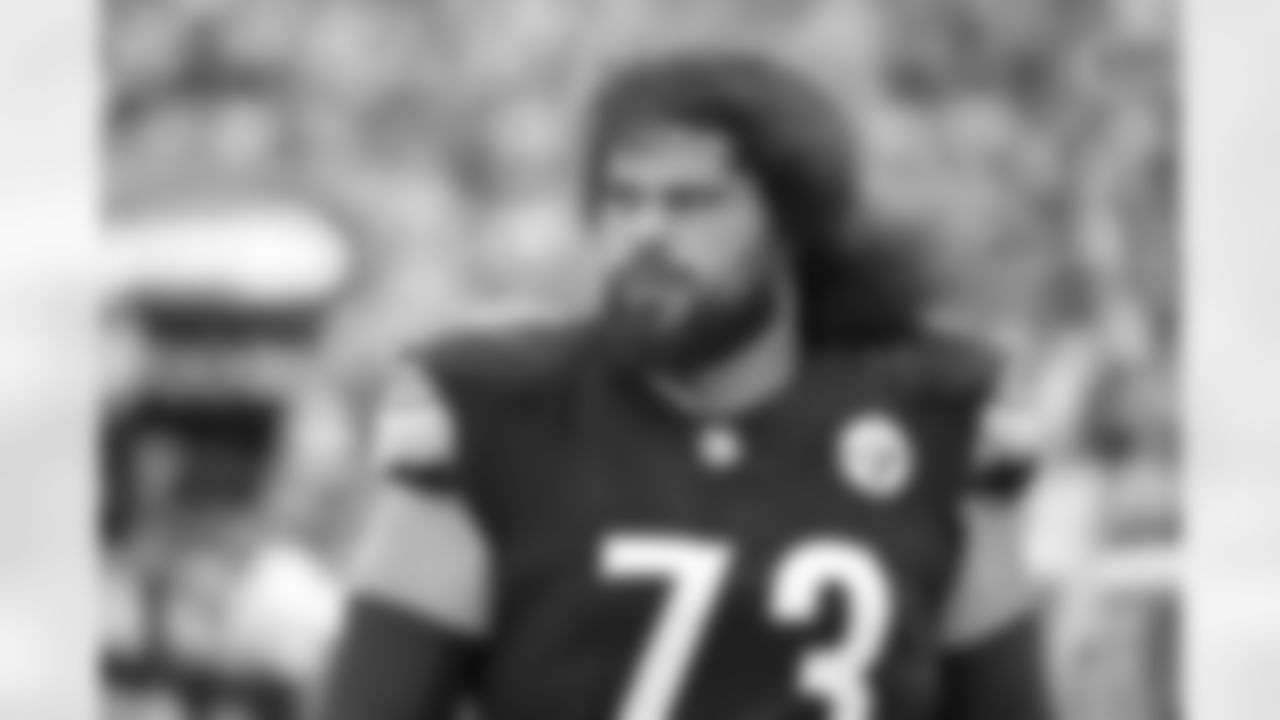 Pittsburgh Steelers guard Isaac Seumalo (73) during a regular season game between the Pittsburgh Steelers and the San Francisco 49ers, Sunday, Sept. 10, 2023 in Pittsburgh, PA. (Arron Anastasia / Pittsburgh Steelers)