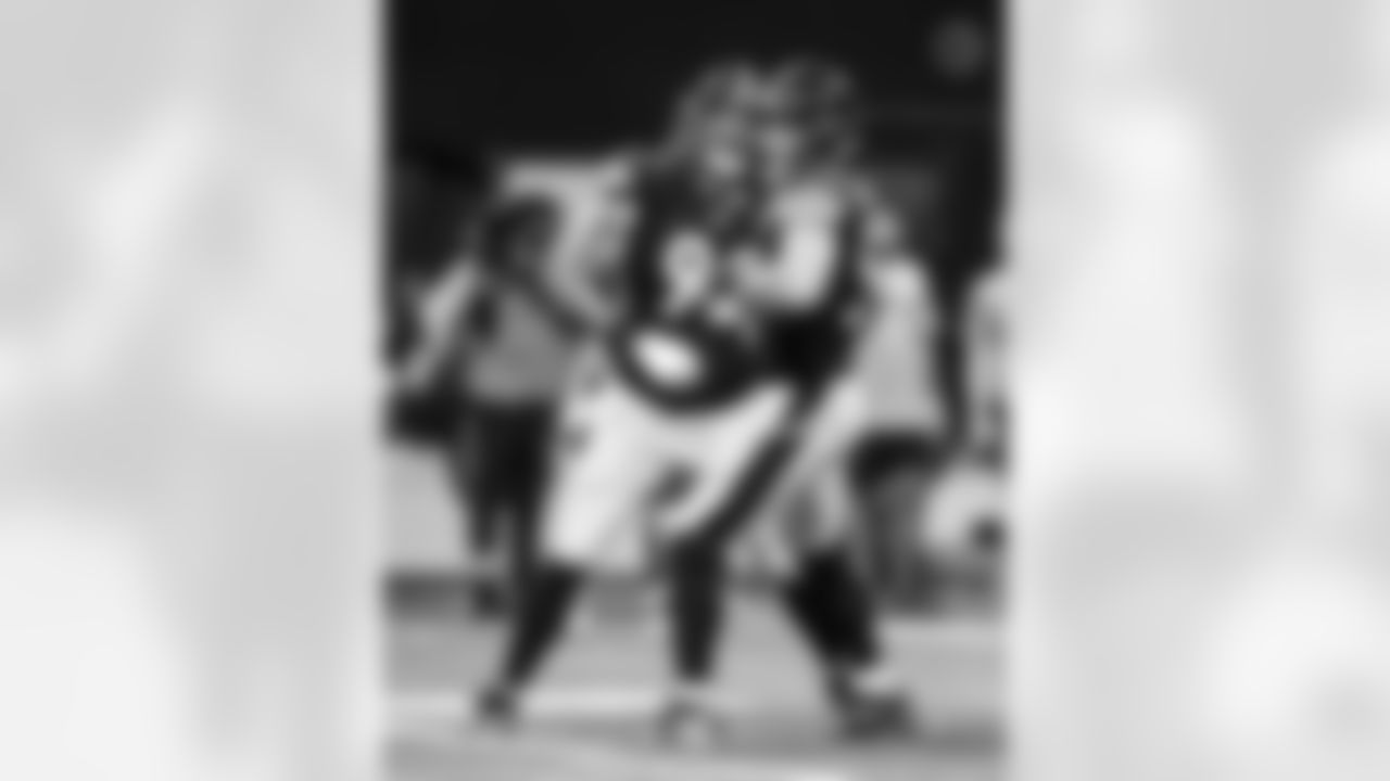 Pittsburgh Steelers defensive end Isaiahh Loudermilk (92) and Pittsburgh Steelers linebacker Nick Herbig (51) during a preseason game between the Pittsburgh Steelers and the Atlanta Falcons, Thursday, Aug. 24, 2023 in Atlanta, GA. (Karl Roser / Pittsburgh Steelers)