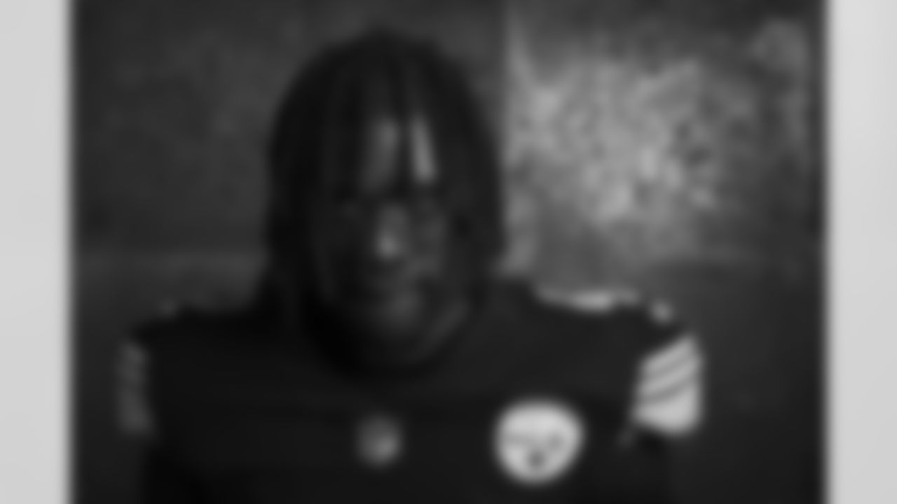 Pittsburgh Steelers defensive back James Pierre (42) poses for a photo during the Steelers 2021 media day, Friday, July 23, 2021 in Pittsburgh, PA. (Caitlyn Epes / Pittsburgh Steelers)