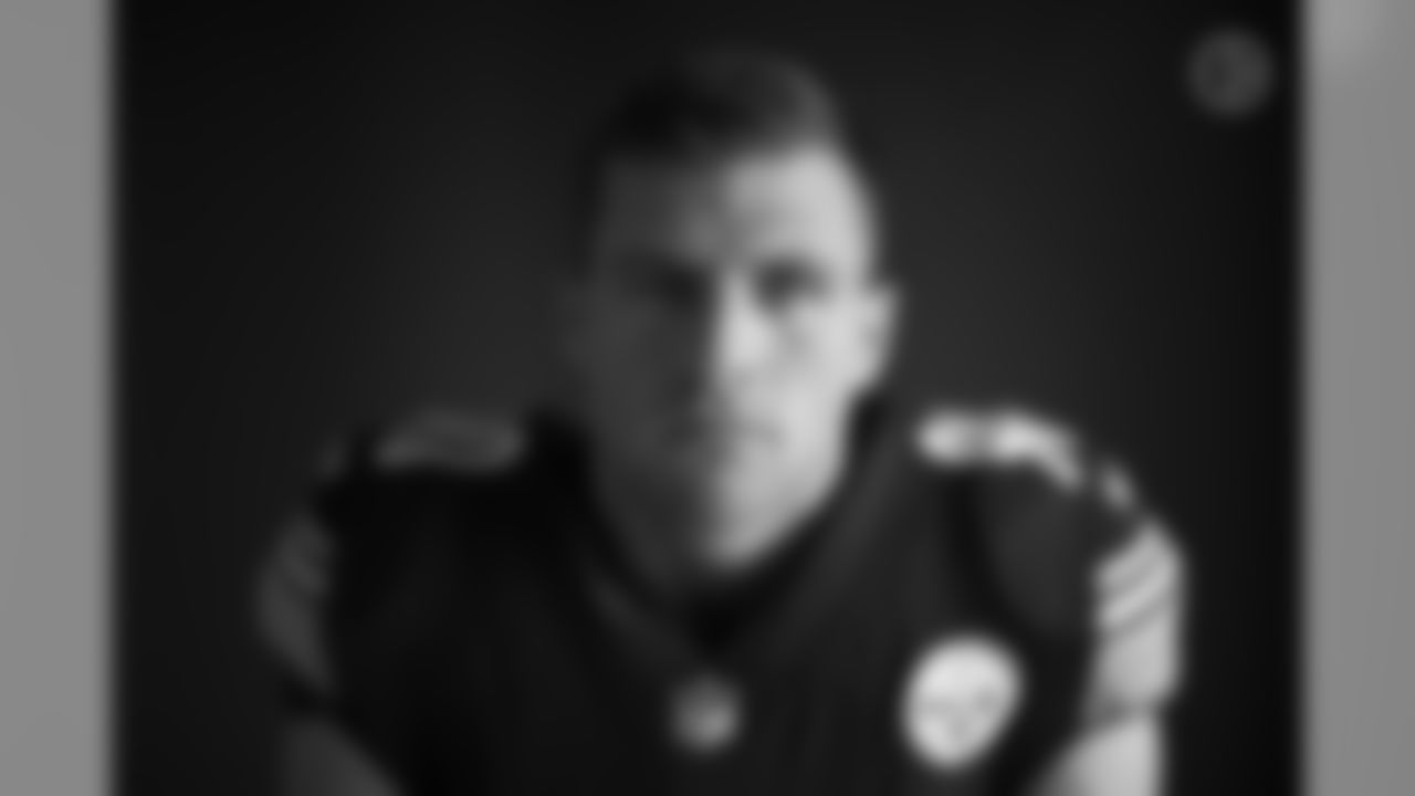Pittsburgh Steelers linebacker T.J. Watt (90) poses for a photo during the Steelers 2020 media day, Wednesday, Aug. 5, 2020 in Pittsburgh, PA. (Karl Roser / Pittsburgh Steelers)