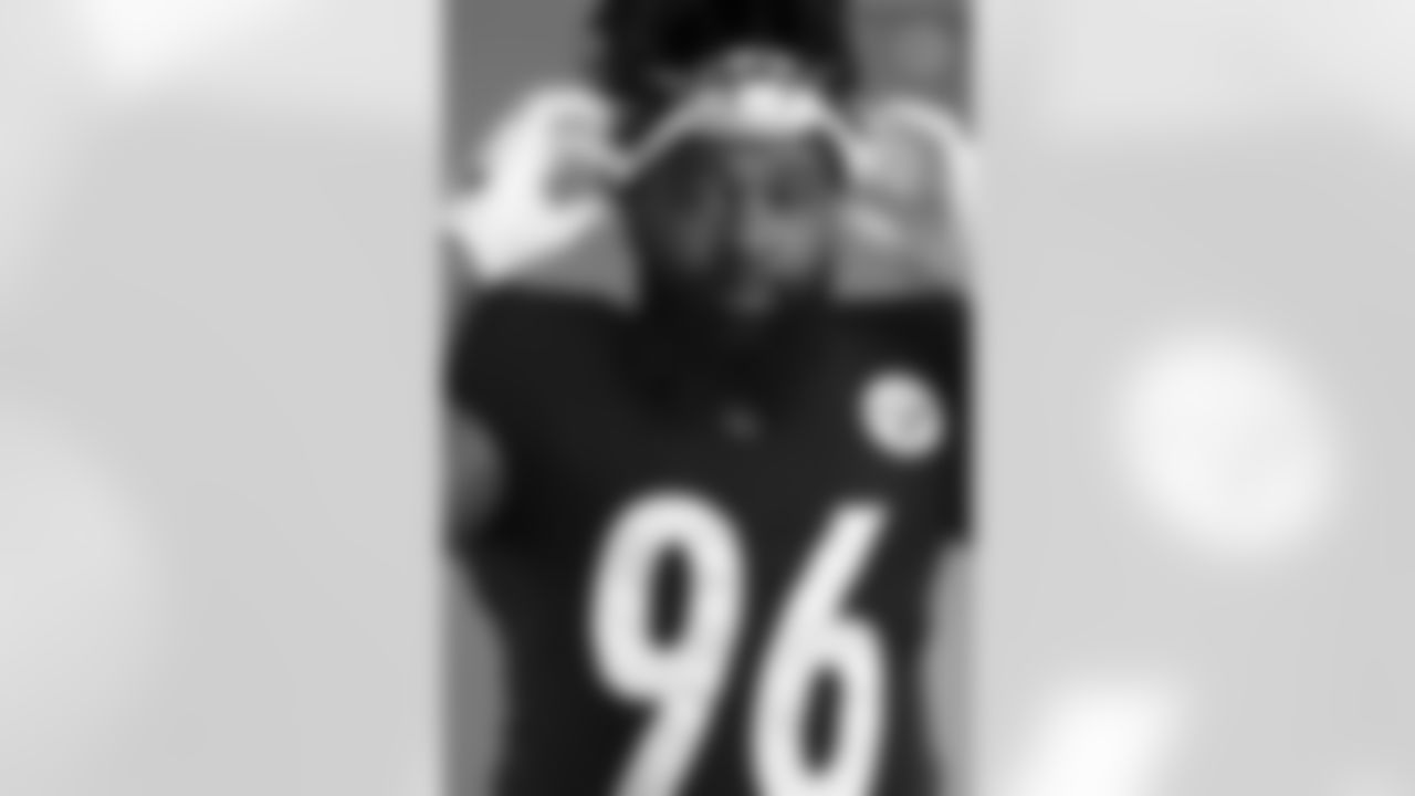 Pittsburgh Steelers defensive end Isaiah Buggs (96) poses for a photo during the Steelers 2021 media day, Friday, July 23, 2021 in Pittsburgh, PA. (Caitlyn Epes / Pittsburgh Steelers)