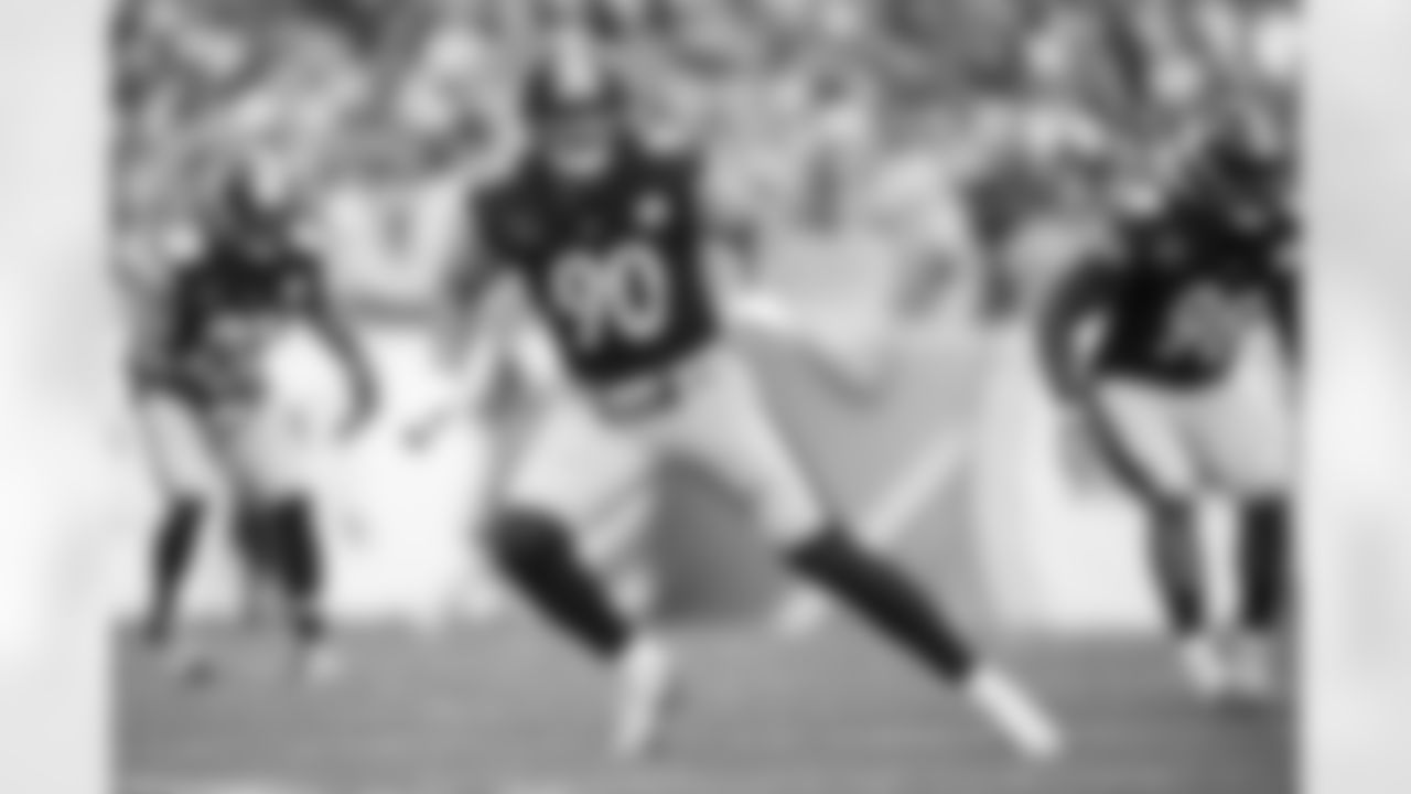LB T.J. Watt is tied for second on the team in sacks with 4 and tied for second on the team in interceptions with one through 8 games.