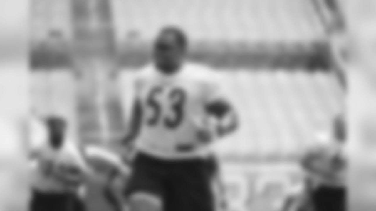 Pittsburgh Steelers center Maurkice Pouncey (53) trains at Heinz Field during the Steelers 2020 Training Camp, Monday, Aug. 3, 2020 in Pittsburgh, PA. (Karl Roser / Pittsburgh Steelers)