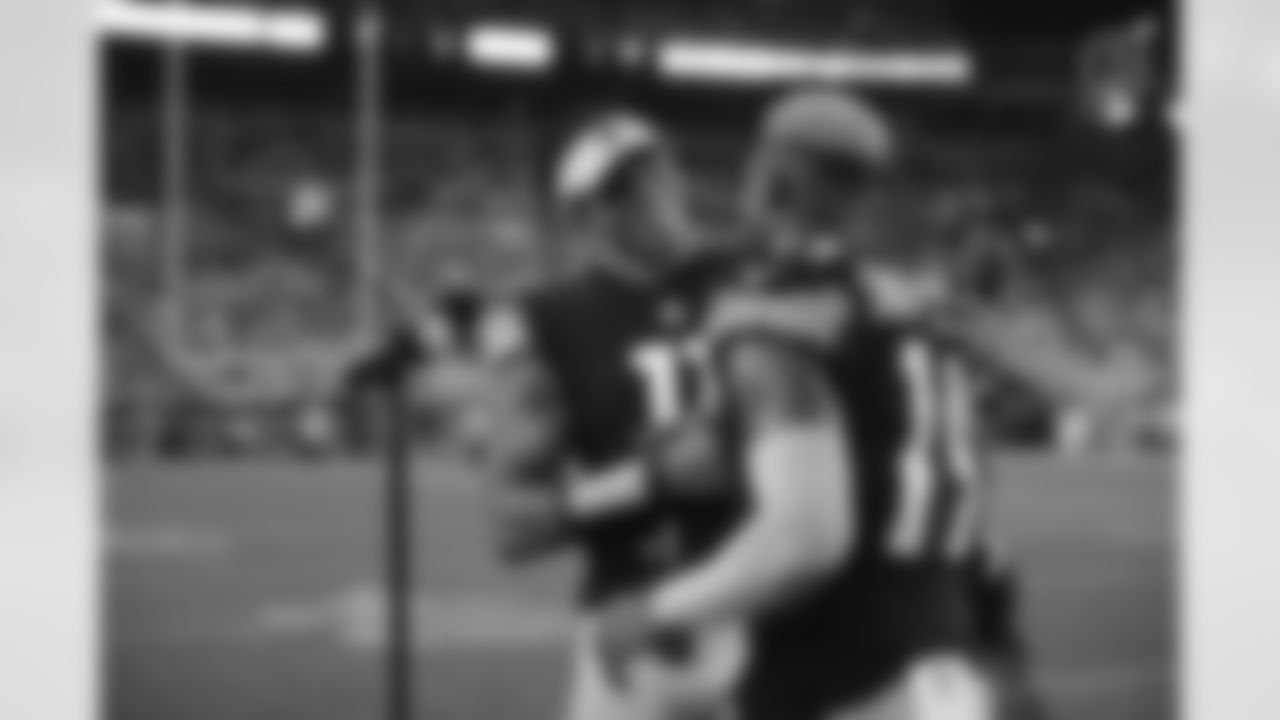 Pittsburgh Steelers wide receiver Chase Claypool (11) and Pittsburgh Steelers wide receiver JuJu Smith-Schuster (19) during a preseason game between the Pittsburgh Steelers and the Detroit Lions, Saturday, Aug. 21, 2021 in Pittsburgh, PA. (Caitlyn Epes / Pittsburgh Steelers)