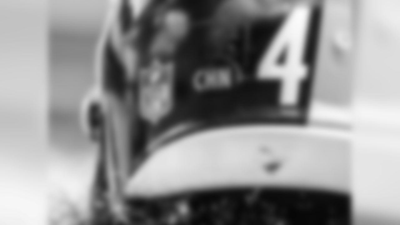 The Steelers wore decals on thier helmets to remeber former head coach Chuck Noll.